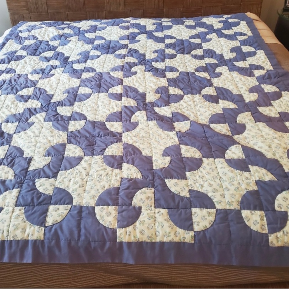 COPY - Vintage Quilt Purple and Floral